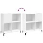 White plywood record cabinet 84.5x38x89 cm by vidaXL, CD and DVD storage - Ref: Foro24-831997, Price: 83,39 €, Discount: %