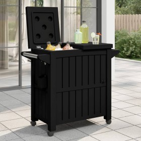 Carrito de servicio 3 en 1 polipropileno negro de vidaXL, Carros de cocina y comedor - Ref: Foro24-364169, Precio: 270,99 €, ...