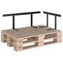 Respaldo para sofá de palets 110 cm hierro negro de vidaXL, Accesorios para muebles de jardín - Ref: Foro24-315790, Precio: 4...