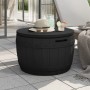 Garden storage box 3 in 1 black polypropylene by vidaXL, Outdoor storage boxes - Ref: Foro24-364161, Price: 160,88 €, Discoun...