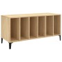 Mueble discos madera contrachapada roble Sonoma 100x38x48 cm de vidaXL, Almacenamiento para CD y DVD - Ref: Foro24-831984, Pr...