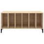 Mueble discos madera contrachapada roble Sonoma 100x38x48 cm de vidaXL, Almacenamiento para CD y DVD - Ref: Foro24-831984, Pr...