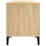 Mueble discos madera contrachapada roble Sonoma 100x38x48 cm de vidaXL, Almacenamiento para CD y DVD - Ref: Foro24-831984, Pr...