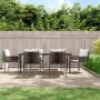 Garden dining set, 7 pieces with synthetic rattan and steel cushions. by vidaXL, Garden sets - Ref: Foro24-3187061, Price: 61...