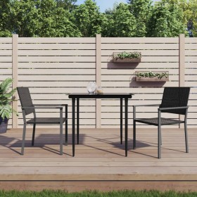 3-teiliges Garten-Essset aus synthetischem Rattan und Stahl von vidaXL, Gartensets - Ref: Foro24-3187003, Preis: 168,99 €, Ra...