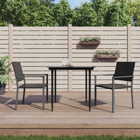 3-teiliges Garten-Essset aus synthetischem Rattan und Stahl von vidaXL, Gartensets - Ref: Foro24-3187003, Preis: 168,41 €, Ra...