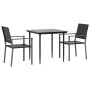 3-piece garden dining set synthetic rattan and steel by vidaXL, Garden sets - Ref: Foro24-3187003, Price: 168,41 €, Discount: %