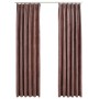 Blackout curtains hooks 2 pcs old pink velvet 140x245 cm by vidaXL, Curtains and curtains - Ref: Foro24-134526, Price: 39,05 ...