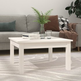 Solid white pine wood coffee table 55x55x30 cm by vidaXL, Coffee table - Ref: Foro24-814230, Price: 48,75 €, Discount: %