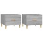 Coffee tables 2 units Sonoma gray engineered wood 50x50x40 cm by vidaXL, Coffee table - Ref: Foro24-817534, Price: 60,91 €, D...