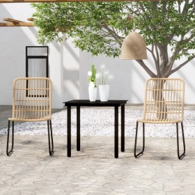 3-piece oak garden dining set by vidaXL, Garden sets - Ref: Foro24-3099161, Price: 293,75 €, Discount: %