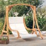 Swing with cushion solid fir wood with teak finish by vidaXL, Garden rockers - Ref: Foro24-3200617, Price: 418,25 €, Discount: %