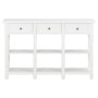 White engineered wood console table 110x30x76 cm by vidaXL, console tables - Ref: Foro24-355222, Price: 179,93 €, Discount: %