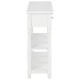 Mesa consola madera de ingeniería blanca 110x30x76 cm de vidaXL, Mesas consola - Ref: Foro24-355222, Precio: 179,93 €, Descue...