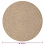 ZIZUR Jute-Look Innen- und Außenteppich 90 cm von vidaXL, Teppiche - Ref: Foro24-364835, Preis: 31,91 €, Rabatt: %