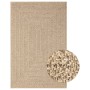 ZIZUR Jute-Look-Teppich für drinnen und draußen, 160 x 150 cm von vidaXL, Teppiche - Ref: Foro24-364833, Preis: 91,90 €, Raba...