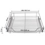 Removable wire trays 2 units silver 600 mm by vidaXL, Kitchen utensil containers - Ref: Foro24-50481, Price: 77,99 €, Discoun...