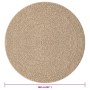 ZIZUR rug jute look indoor and outdoor 160 cm by vidaXL, Rugs - Ref: Foro24-364837, Price: 72,16 €, Discount: %