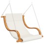 Swing with cushion and awning in solid fir wood by vidaXL, Garden rockers - Ref: Foro24-3200629, Price: 344,99 €, Discount: %