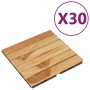 Terrace tiles 30 pcs teak wood vertical pattern 30x30 cm by vidaXL, Floors and carpets - Ref: Foro24-3152103, Price: 218,10 €...