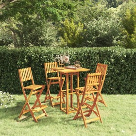 Garden bar furniture set 5 pieces solid acacia wood by vidaXL, Garden sets - Ref: Foro24-3104962, Price: 415,43 €, Discount: %