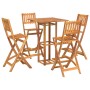 Juego muebles de bar de jardín 5 piezas madera maciza de acacia de vidaXL, Conjuntos de jardín - Ref: Foro24-3104962, Precio:...