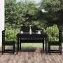 Garden dining set 4 pieces solid black pine wood by vidaXL, Garden sets - Ref: Foro24-3154693, Price: 273,90 €, Discount: %