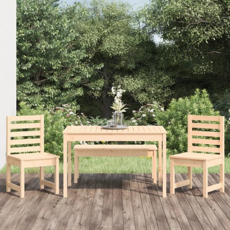 4-piece solid pine wood garden dining set by vidaXL, Garden sets - Ref: Foro24-3154701, Price: 257,09 €, Discount: %