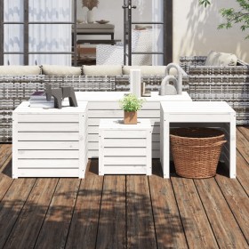 Garden box set 4 pieces solid white pine wood by vidaXL, Outdoor storage boxes - Ref: Foro24-3154667, Price: 303,99 €, Discou...