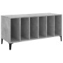 Mueble discos madera contrachapada gris hormigón 100x38x48 cm de vidaXL, Almacenamiento para CD y DVD - Ref: Foro24-831985, P...