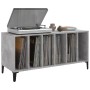 Mueble discos madera contrachapada gris hormigón 100x38x48 cm de vidaXL, Almacenamiento para CD y DVD - Ref: Foro24-831985, P...