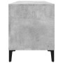 Mueble discos madera contrachapada gris hormigón 100x38x48 cm de vidaXL, Almacenamiento para CD y DVD - Ref: Foro24-831985, P...