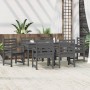 7-piece solid pine wood garden dining set in gray. by vidaXL, Garden sets - Ref: Foro24-3154715, Price: 390,54 €, Discount: %