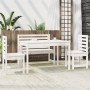 Garden dining set, 4 pieces, solid white pine wood by vidaXL, Garden sets - Ref: Foro24-3154690, Price: 376,23 €, Discount: %