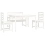 Garden dining set, 4 pieces, solid white pine wood by vidaXL, Garden sets - Ref: Foro24-3154690, Price: 376,23 €, Discount: %