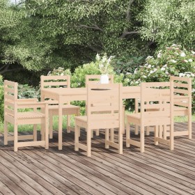 Garden dining set 7 pieces solid pine wood by vidaXL, Garden sets - Ref: Foro24-3154707, Price: 426,99 €, Discount: %