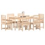 Garden dining set 7 pieces solid pine wood by vidaXL, Garden sets - Ref: Foro24-3154707, Price: 421,21 €, Discount: %