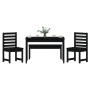 Juego de comedor de jardín 4 piezas madera maciza pino negro de vidaXL, Conjuntos de jardín - Ref: Foro24-3154705, Precio: 23...