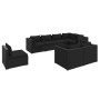 8-teiliges Gartenmöbel-Set und schwarze synthetische Rattankissen von vidaXL, Gartensets - Ref: Foro24-3102608, Preis: 1,00 €...