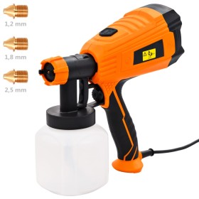 Pistola de pintura eléctrica con 3 tamaños boquilla 500W 800ml de vidaXL, Pulverizadores de pintura - Ref: Foro24-145287, Pre...