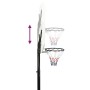 White polyethylene basketball basket 258-363 cm by vidaXL, basketball baskets - Ref: Foro24-93648, Price: 188,99 €, Discount: %