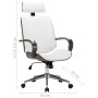 Silla oficina con reposacabezas cuero sintético madera blanco de vidaXL, Sillas de oficina - Ref: Foro24-283135, Precio: 172,...