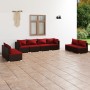 8-piece garden sofa set and brown synthetic rattan cushions by vidaXL, Garden sets - Ref: Foro24-3102251, Price: 786,85 €, Di...