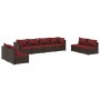 8-piece garden sofa set and brown synthetic rattan cushions by vidaXL, Garden sets - Ref: Foro24-3102251, Price: 786,85 €, Di...