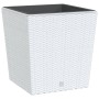 Planter with removable interior PP white rattan 37/64 L by vidaXL, Pots and planters - Ref: Foro24-364683, Price: 53,43 €, Di...