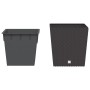 Planter with removable interior PP rattan brown 21/32 L by vidaXL, Pots and planters - Ref: Foro24-364679, Price: 37,58 €, Di...