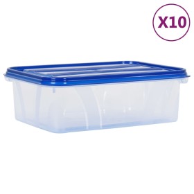 Táperes de comida con tapa 10 unidades PP de vidaXL, Cestas para almacenaje - Ref: Foro24-151919, Precio: 13,99 €, Descuento: %