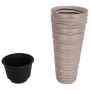 Removable inner planter PP ribbed mocha look 18/45 L by vidaXL, Pots and planters - Ref: Foro24-364691, Price: 60,99 €, Disco...