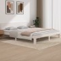 Estructura de cama madera maciza blanco Supe King 180x200 cm de vidaXL, Camas y somieres - Ref: Foro24-810511, Precio: 121,77...