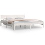 Estructura de cama madera maciza blanco Supe King 180x200 cm de vidaXL, Camas y somieres - Ref: Foro24-810511, Precio: 125,99...